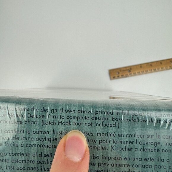 Sealed Vtg White Carousel Horse Latch Hook Kit Natura Caron 12 in x 12 in READ - Picture 14 of 14